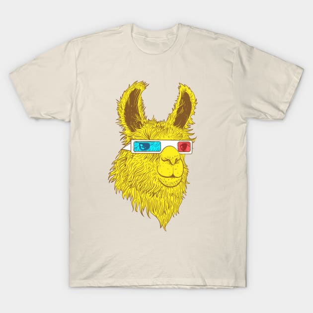 Yellow Llama T-Shirt by juandrewthis